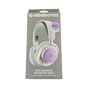 Z5N SteelSeries Arctis Nova Booster Duo Headband Speaker Plates Lilac & Mint New